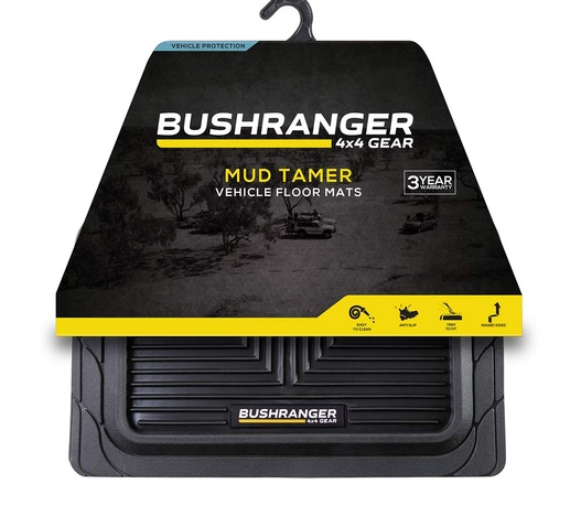 MUD TAMER FLOOR MATS - BLACK REAR