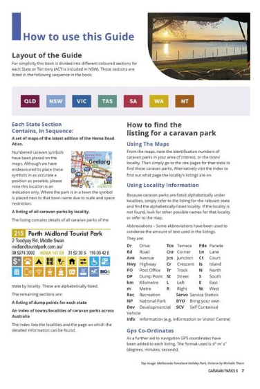 Caravan Parks 6 Aust Wide Guide Book