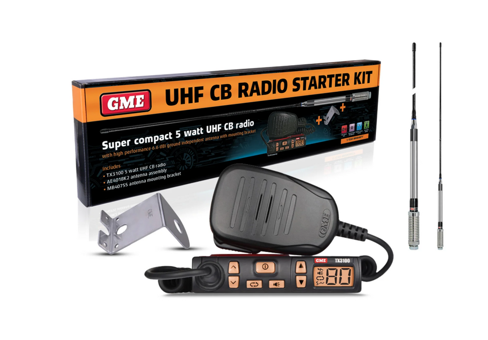 STARTER KIT TX3100 UHF TX3100 + AE4018K2 + MB407SS – Rural 4x4 Pty Ltd